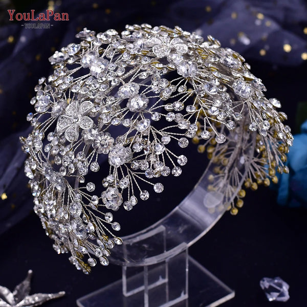 YouLaPan HP240 Bridal Crown Wedding Tiara Woman Headdress