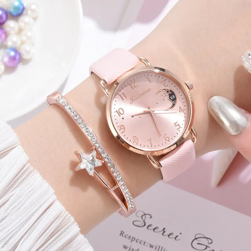 Moon Bracelet & Watch Set